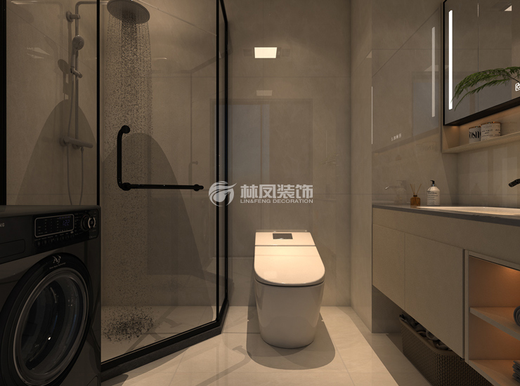 長白島幸福里-130㎡-現(xiàn)代風格-衛(wèi)生間.jpg