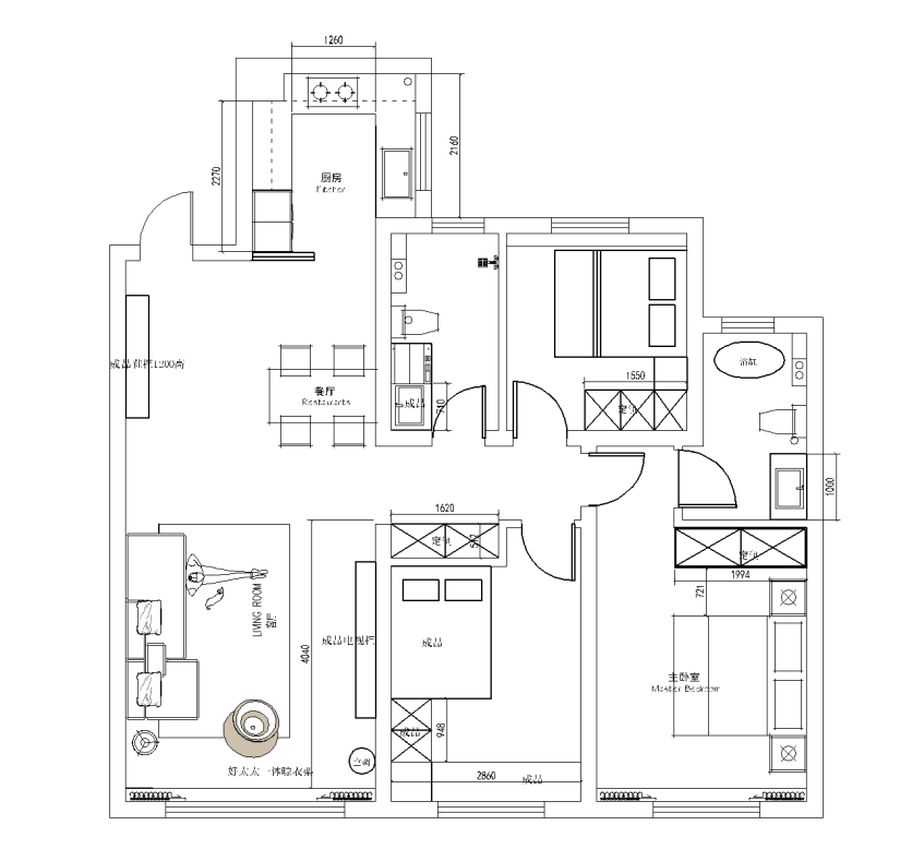 保利茉莉公館115㎡現代風格-平面圖.png